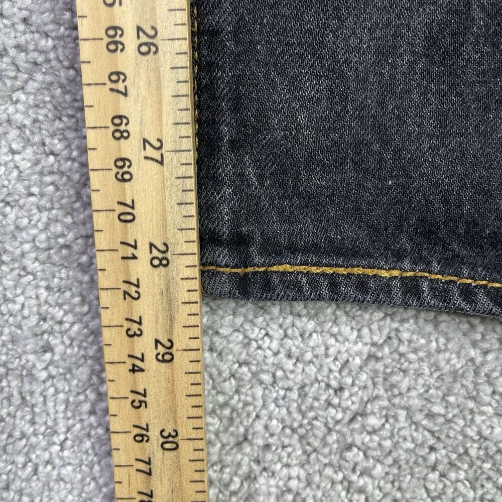 Levi’s 501 Jeans Men’s 32X28 Blue Straight Mid-Rise Dark Wash Button Fly - Picture 11 of 13